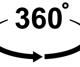 360 degrees